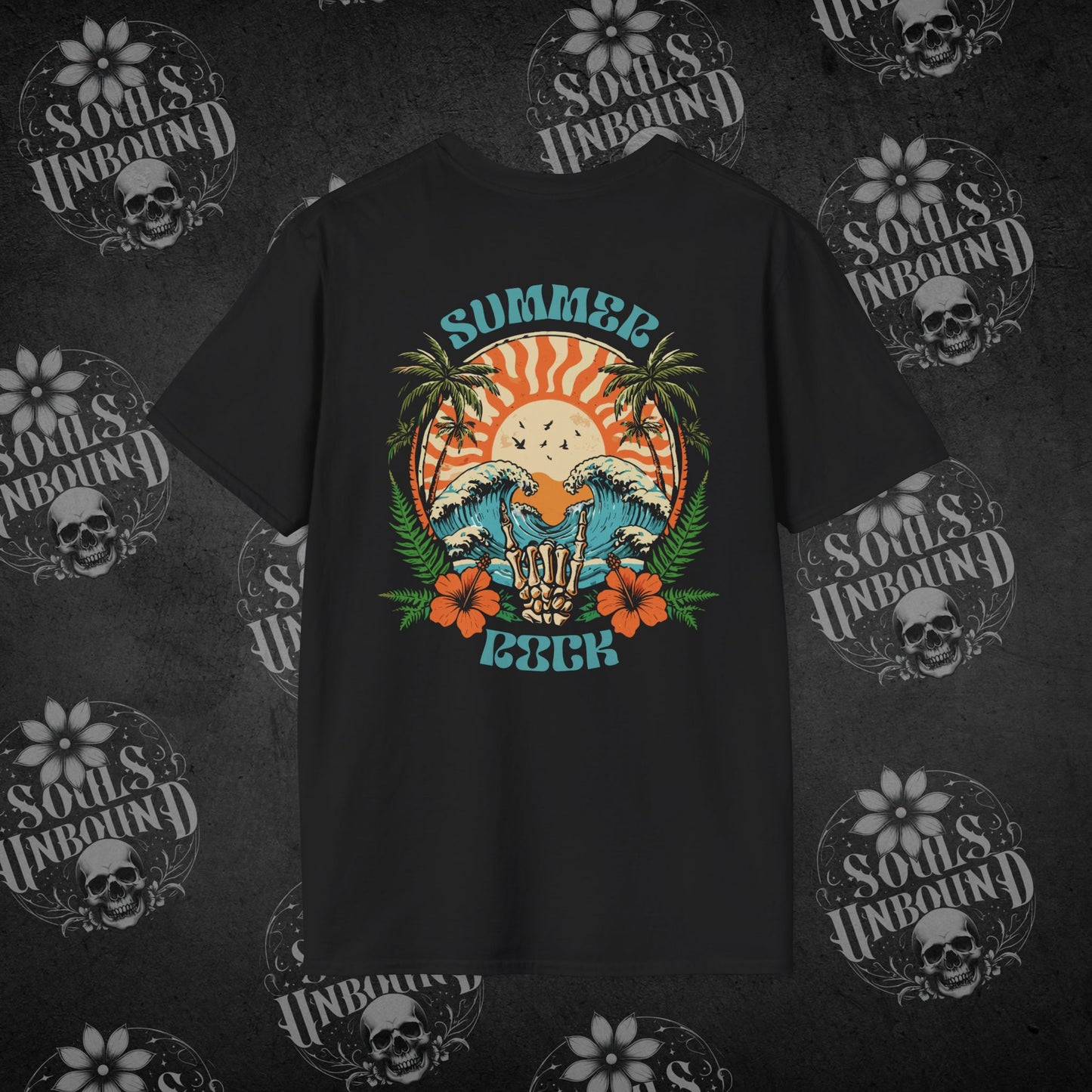 Summer Rock - Back Design T-Shirt