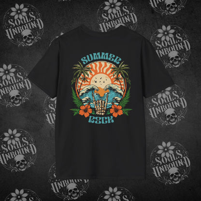Summer Rock - Back Design T-Shirt