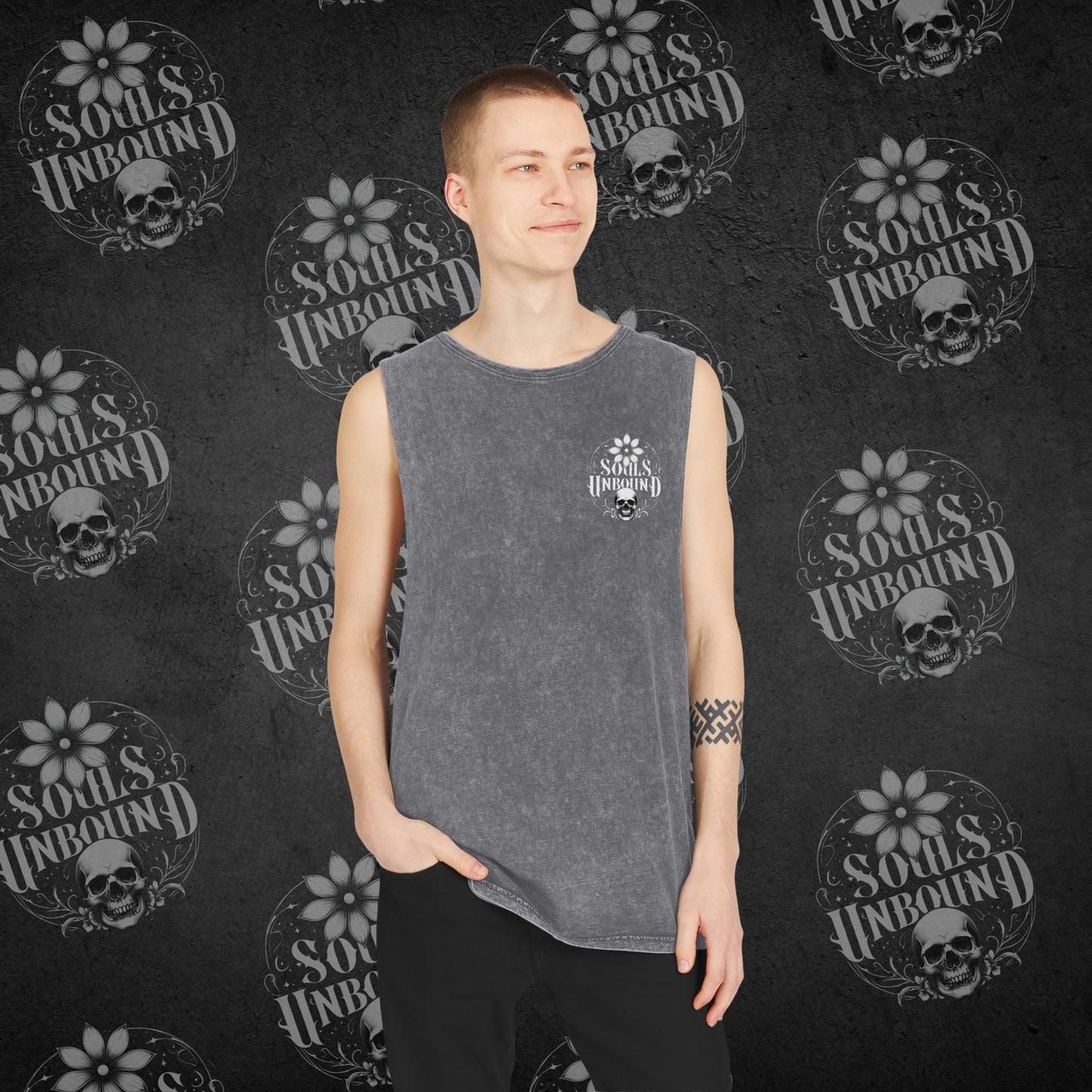 Grab A Marshmallow - Stonewash Tank Top