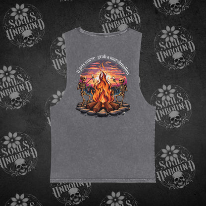 Grab A Marshmallow - Stonewash Tank Top